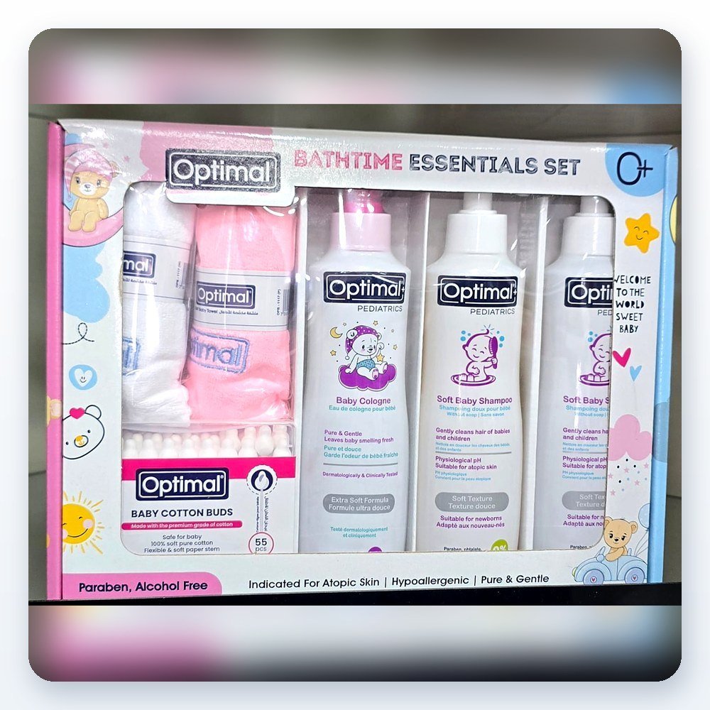 Optimal Bathtime Essentials Set – Pink