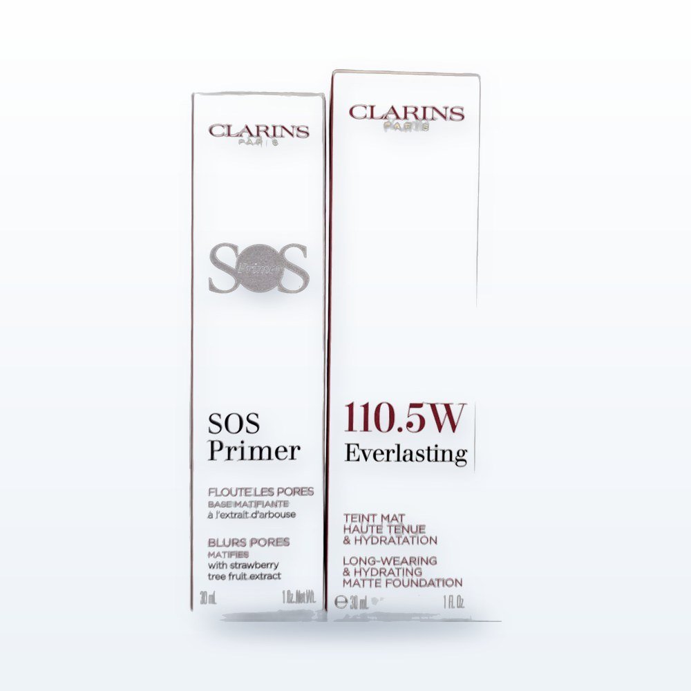 Clarins SOS Primer & Everlasting Foundation