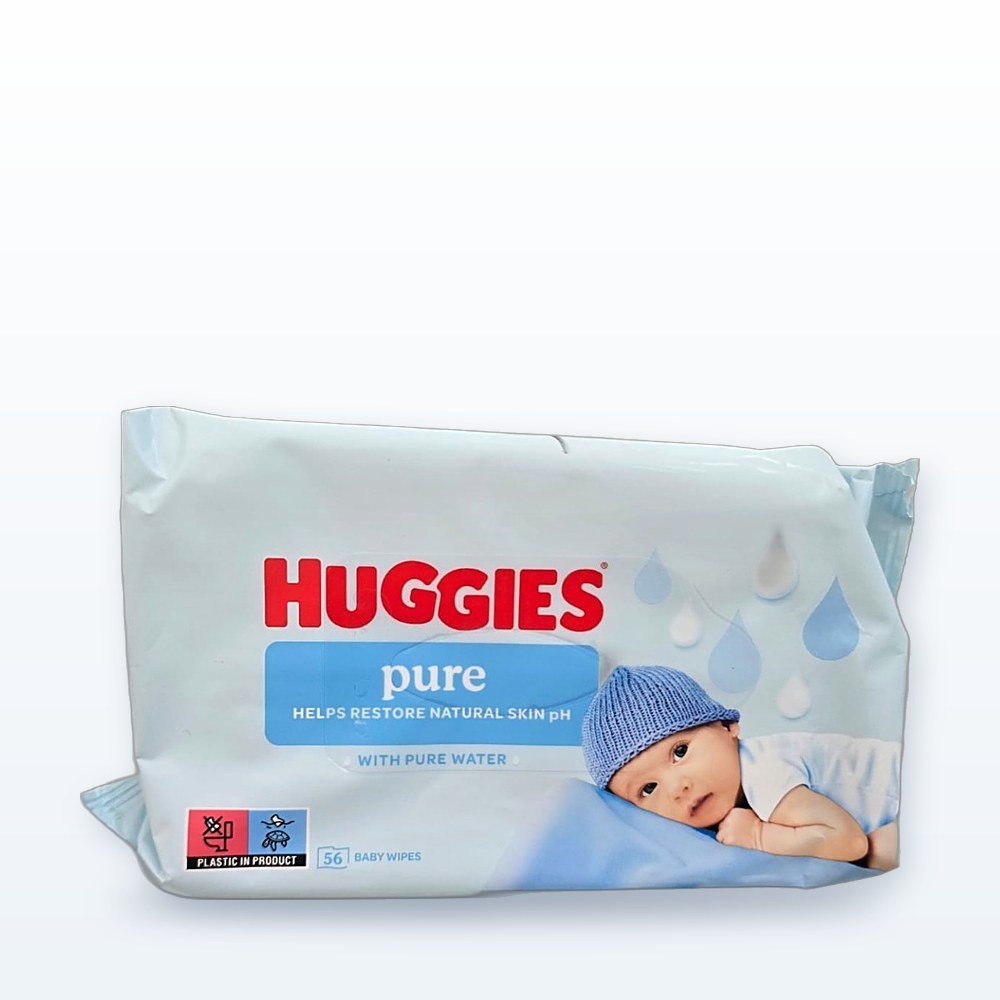 Huggies Pure Baby Wipes – 56 Wipes
